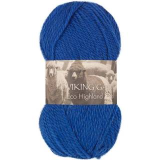 Viking Eco Highland Wool 224 Koboltblå Indhold: 100% Uld Vægt/længde: 50 gram = ca. 110 meter Anbefalede pinde: 4-4.5 mm Strikkefasthed: 10 cm = 20 m Vask: Finvask Max 30 ºC / Tørres fladt.