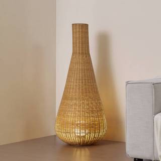 Gulvlampe Takeo Lucande, Lyst træ, Stue/spisestue, Træ, Moderne