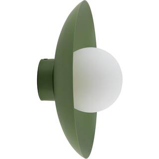 Vägglampa Solin Grön, Vit Matt