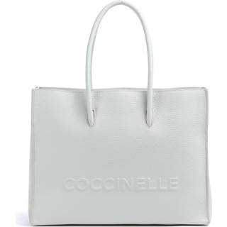 Coccinelle Myrtha Maxi Logo Shopper taske lyseblå