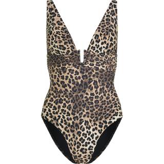 Hunkemoller Hunkemöller Luxe Animalia Shaping Brown Bathingsuit