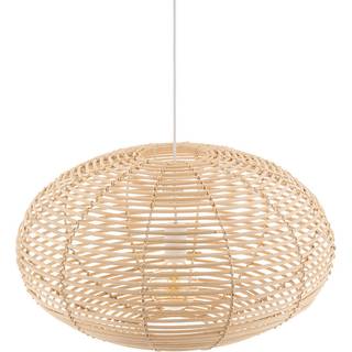 Hængelampe RATTAN Nowodvorski Lighting, dæmpbar, Lyst træ, Stue/spisestue, Træ