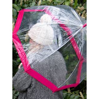 Totes Totes Pink PVC Dome Umbrella