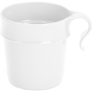 Kaffe/tekop i plast Nordiska Plast, hvid, 30 cl / 300 ml