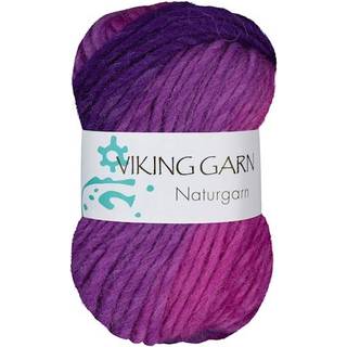 Viking Naturgarn 669 Multi rosa/lilla Indhold: 100% Uld Vægt/længde: 50 g = ca. 50 meter Anbefalede pinde: 7.00 mm Strikkefasthed: 10 x 10 cm = 12 m Håndvask, tørres fladt.