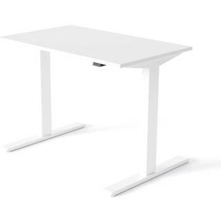 Hæve sænkebord - Standard, Størrelse 100x60 cm, Bordplade Hvid, Understel Hvid
