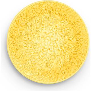 Mateus Lace tallerken – 20 cm Gul