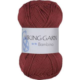 Viking Bambino 484 Mørk gammelrosa Indhold: 50% Bambus, 50% bomuld Vægt/længde: 50 g = ca. 176 meter Anbefalet pind:3 mm Anbefalet hæklenål:2.5 mm Strikkefasthed: 10 cm = 28 m Vask:40°C / Tørres fladt.