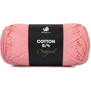 Mayflower Cotton 8/4 1448 Lemonda Indhold: 100% Bomuld Vægt/længde: 50 gram = ca. 170 meter Anbefalede pinde: 3.0-3.5 mm Anbefalede hæklenål: 2.5-3.0 mm Strikkefasthed: 10 x 10 cm = 27 m x 36 p Maskinvask 60ºC / Tørres fladt.