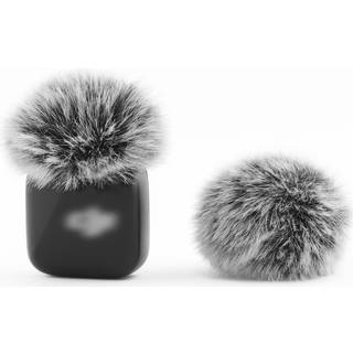 LEFXMOPHY Vindbeskyttelse til DJI MIC MINI 2024 - Pelsvindmuffe (Deadcat) Dæksel, 2-pak Grå, Reducerer Vindstøj, Ikke til MIC 1/2