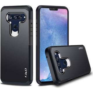 J & D -sag kompatibel til LG V40 THINQ CASE/LG V40 CASE Tungt dobbeltlag hybrid chokturer beskyttende robust kofanger sag til LG V40 tynd Qg V40