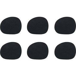 RAW - coaster recycled leather sort buffalo 6 stk