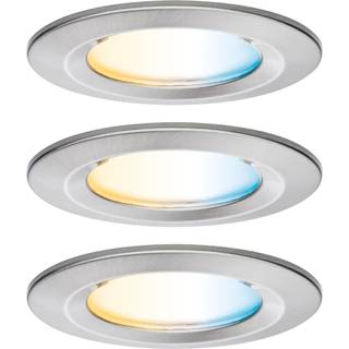 Paulmann - Nova Coin Smart indbygningslampe jern Ø 7,8 cm CCT 3 stk.