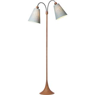 Fodgænger Gulvlampe - Trælook/Lys Turkisblå - Nielsen Light