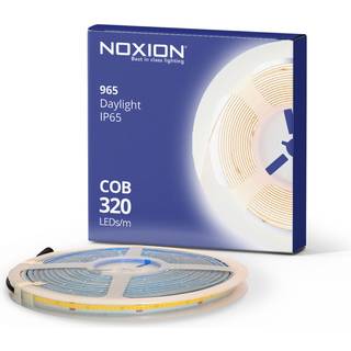 Noxion LED Strip Naga 5 Meter 24V - 320LEDs/m - COB - 8W/m - 965 Dagslys | 8mm - IP65 - Bedste Farvegengivelse