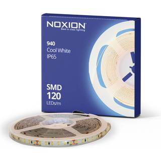 Noxion LED Strip Naga 5 Meter 24V - 120LEDs/m - 9.6W/m - 940 Kold Hvid | 8mm - IP65 - Bedste Farvegengivelse - SMD2835