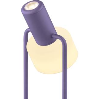 HELL LED bordlampe Banji, dæmpbar, Violet/pink/rosa, Stue/spisestue, Metal, Ungdommelig stilretning, bordlampe