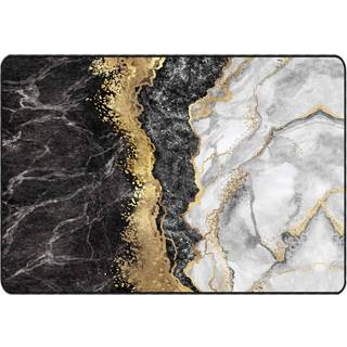 gulvtæppe 120x180 cm vaskbart og skridsikkert flerfarvet