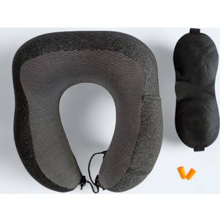 JourneyLife Memory Foam Nakkepude - Sort