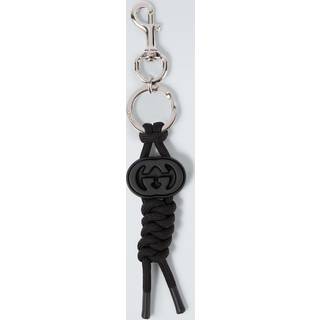 Gucci Interlocking G keychain - black - One Size