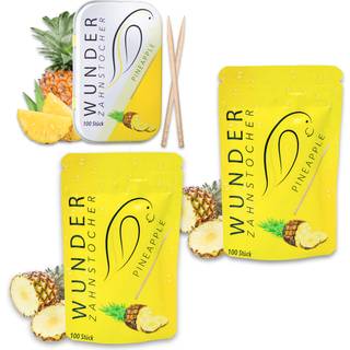 Wunder Tandstikker Med Smag PINEAPPLE Sampak