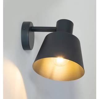 Væglampe Dunka SIGMA, dæmpbar, Sort, Stue/spisestue, Metal, Moderne