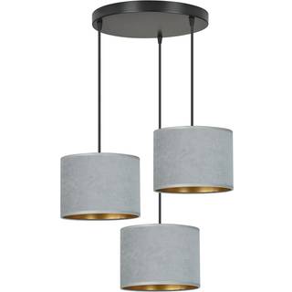 Hilde 3 Sort Premium Grå pendellampe - Ø20 cm, E27, 230V, uden lyskilde