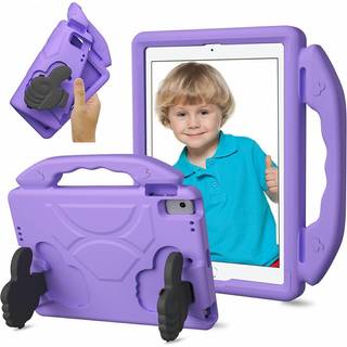 iPad 9.7" (2018 / 2017) / Air 2 / Air - EIDERWOOD Børne Cover m. Thumb Kickstand - Lilla
