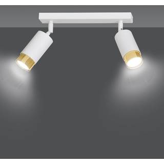 Hiro 2 Hvid/Guld loftslampe - GU10, 230V, uden lyskilde