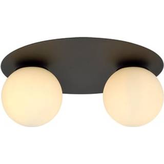 Solar 2 Sort/Opal loftslampe - Ø15 cm, E14, 230V, uden lyskilde