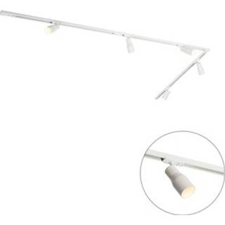 Moderne skinnesystem med 5 spots hvid 1-faset - Iconic Kohua