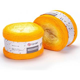 Garnkunstblomster Rosegarden 100% bomuld 250gr 8,80 oz 1094yd Multicolor Cotton Garn Rainbow Crochet Garn Spring Summer (309)