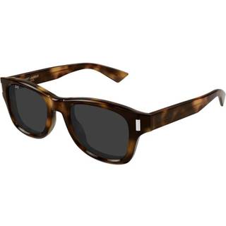 SAINT LAURENT Mand SL 801 005 Solbriller Acetat Havana Grå Rund