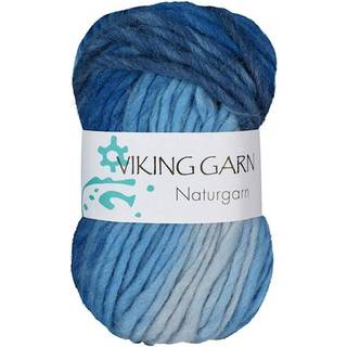 Viking Naturgarn 623 Multi blå Indhold: 100% Uld Vægt/længde: 50 g = ca. 50 meter Anbefalede pinde: 7.00 mm Strikkefasthed: 10 x 10 cm = 12 m Håndvask, tørres fladt.