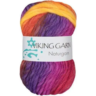 Viking Naturgarn 640 Multi tuttifrutti Indhold: 100% Uld Vægt/længde: 50 g = ca. 50 meter Anbefalede pinde: 7.00 mm Strikkefasthed: 10 x 10 cm = 12 m Håndvask, tørres fladt.