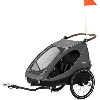 Hauck Dryk duo cykelanhænger - Melange Grey