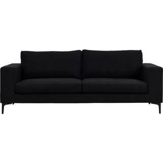 Bolero 3-personers sofa 215cm sort stof og sort stel