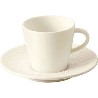 Villeroy & Boch Manufacture Rock Blanc Espressokop Med Underkop - Espressokopper Porcelæn Hvid - 300601-388347