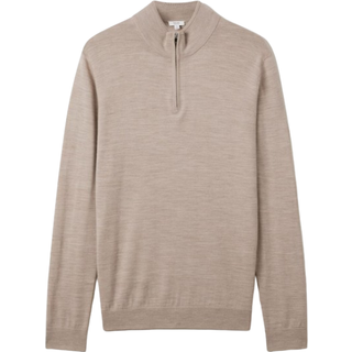 Reiss Reiss Blackhall Merino Wool Half-Zip Højhalset Trøje