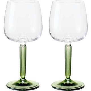 Kähler Hammershøi hvidvinsglas 35 cl 2-pack Klar-grøn