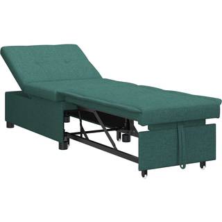 Sovesofa Mørkegrøn 194 x 67 x 37 cm Stof