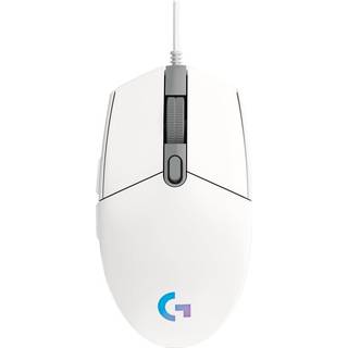 Logitech G203 Lightsync gaming mus (hvid) - På lager i butik