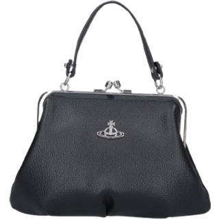 Vivienne Westwood Granny Frame Saffiano Crossover taske sort