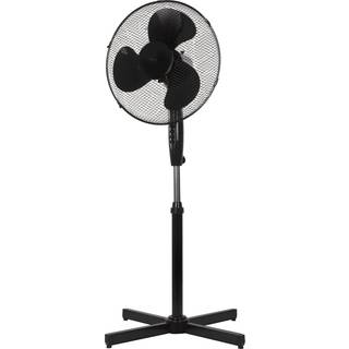 Nordic Home Culture Gulv ventilator, 41cm, 3 hastigheder, 50W, Sort