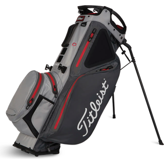 Titleist Hybrid 14 StaDry Vandtæt Bærebag - Charcoal/Grey/Red