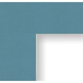 Craig rammer B533 22x28-tommer Mat Single Opening for 20x24-tommer Image Ocean Blue med fløde kerne