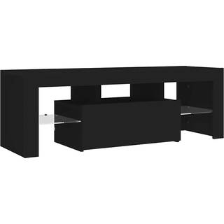 Tv-Skab Med Led-Lys 120X35X40 Cm - Sort