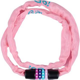 321 Go! kædelås med kode - lyserød/turkis (På lager i butik)