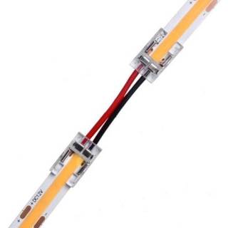 Lavprofil samler med ledning til LED strip - 8mm, COB, enkeltfarvet, IP20, 5V-24V