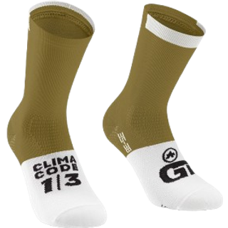 Assos GT C2 Cykelstrømper, Millennio Ocher - Strømpe str. 39-42